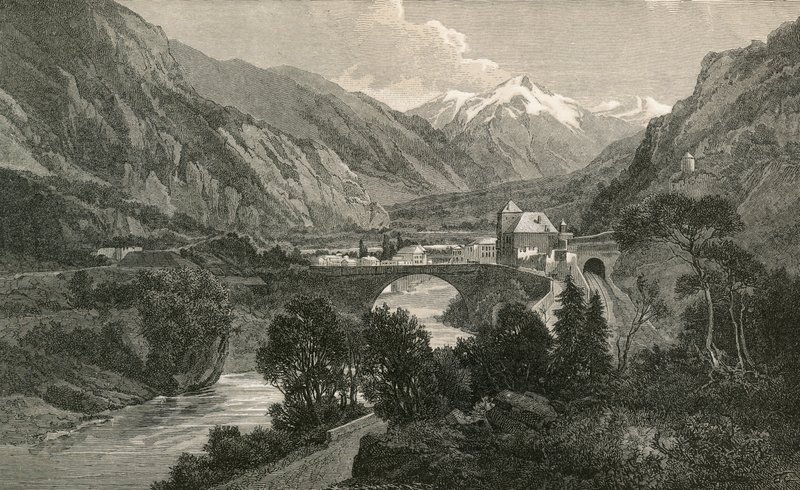 Svatý Maurice v údolí Dolní Rhony od Swiss School