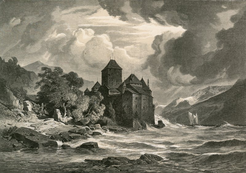 Hrad Chillon, Ženevské jezero od Swiss School