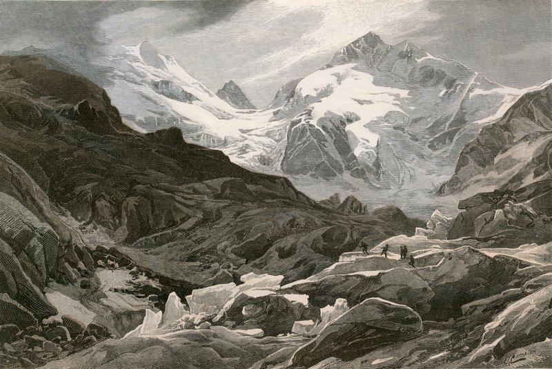 Ledovec Morteratsch, Horní Engadin od Swiss School