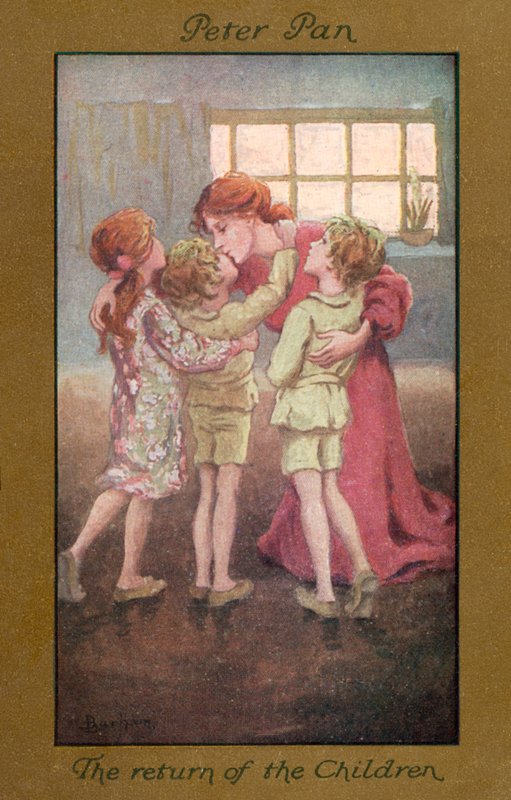 Peter Pan: Návrat dětí (barevná litografie) od Sybil Barham