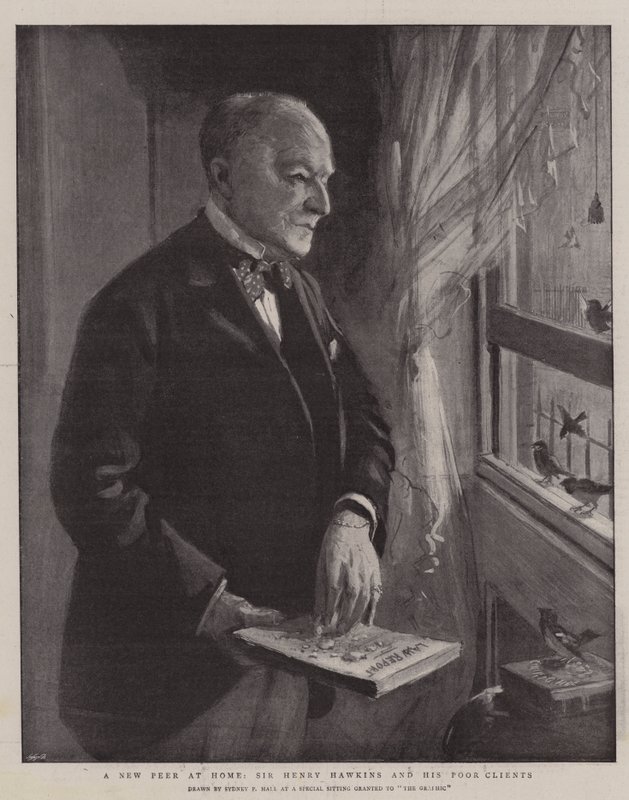 Nový vrstevník doma, Sir Henry Hawkins a jeho chudí klienti od Sydney Prior Hall
