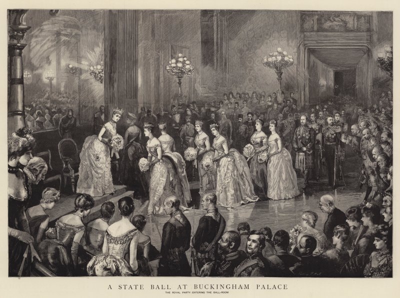 Státní ples v Buckinghamském paláci od Sydney Prior Hall