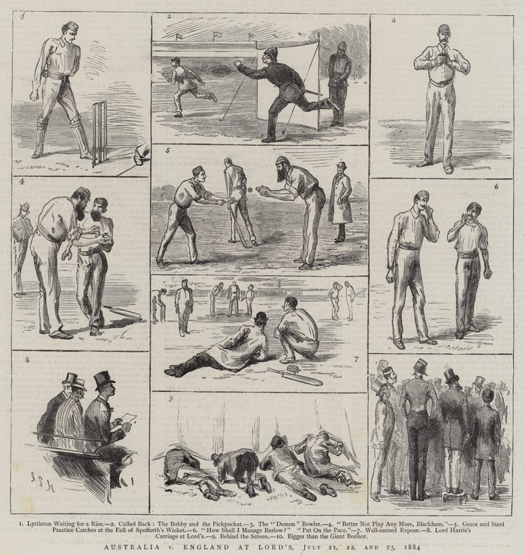 Austrálie versus Anglie v Lord