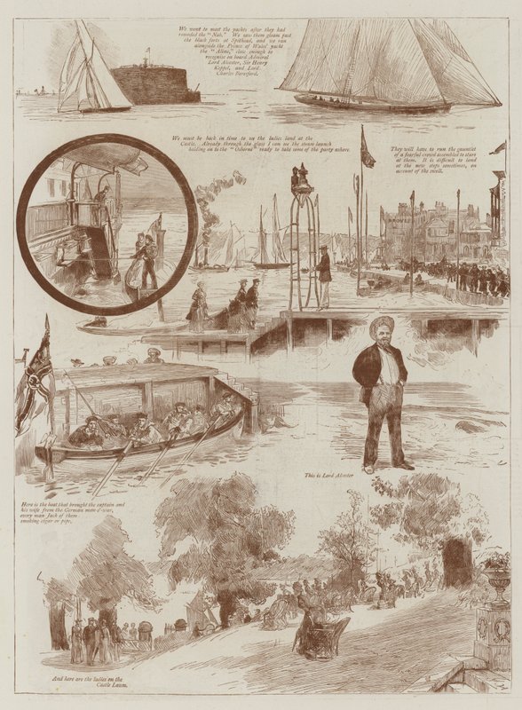 Závodní týden v Cowes od Sydney Prior Hall