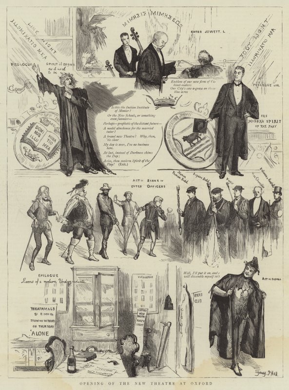 Otevření nového divadla v Oxfordu od Sydney Prior Hall