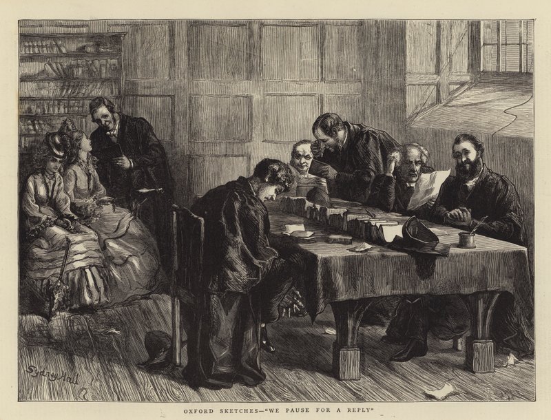Oxford Sketches, pozastavíme se na odpověď od Sydney Prior Hall