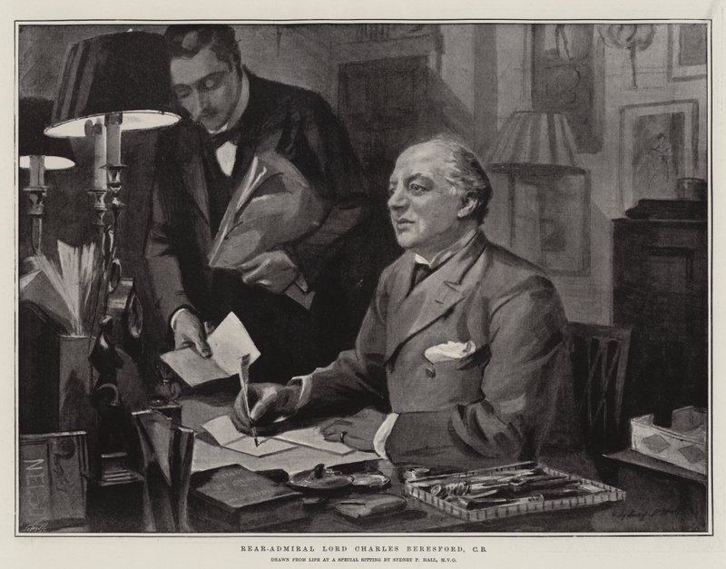Kontradmirál lord Charles Beresford, CB od Sydney Prior Hall