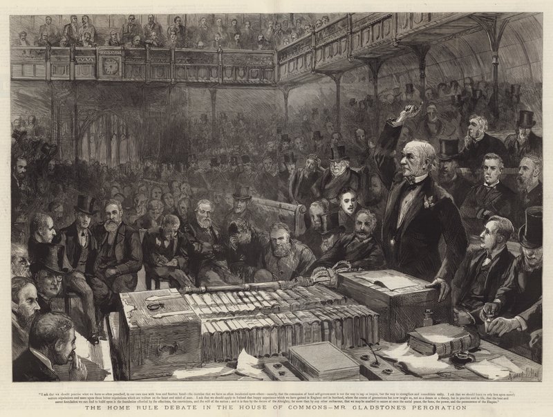 Debata o Home Rule v Dolní sněmovně, pan Gladstone