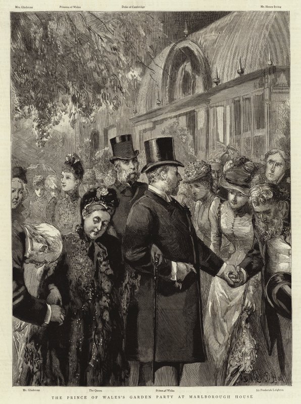 Zahradní slavnost prince z Walesu v Marlborough House od Sydney Prior Hall
