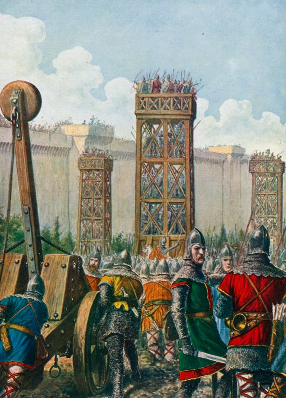 Byzantský generál Belisarius dobyl Řím v roce 536 od Tancredi Scarpelli