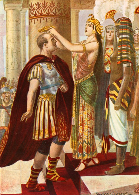 Kleopatra vítá Caesara od Tancredi Scarpelli