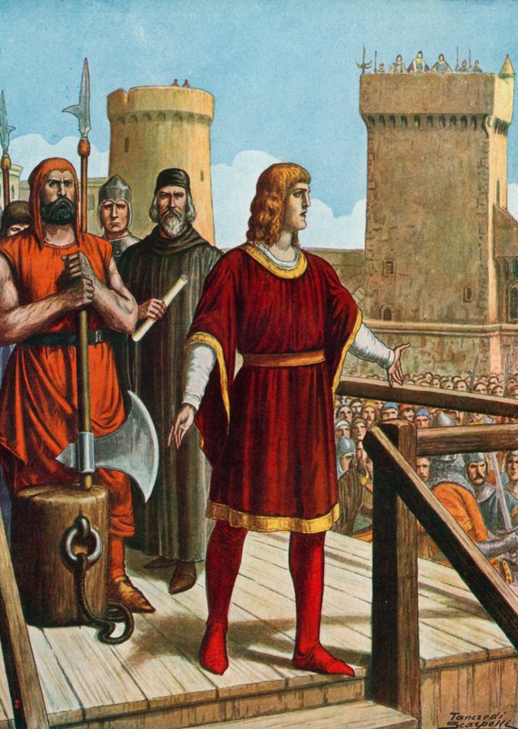 Konrád Švábský je popraven 29. října 1268 od Tancredi Scarpelli