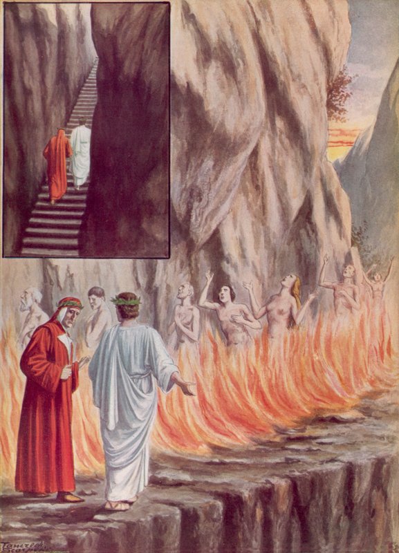 Ilustrace k Dantově Božské komedii od Tancredi Scarpelli