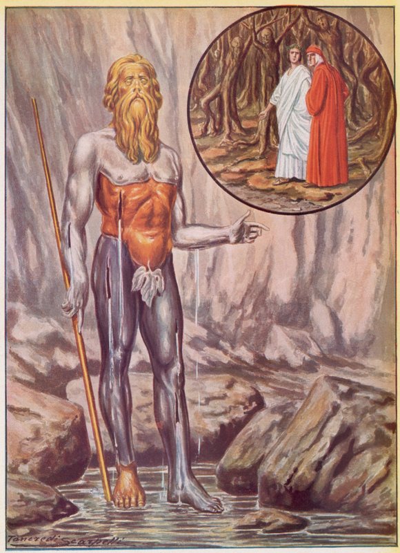 Ilustrace k Dantově Božské komedii od Tancredi Scarpelli