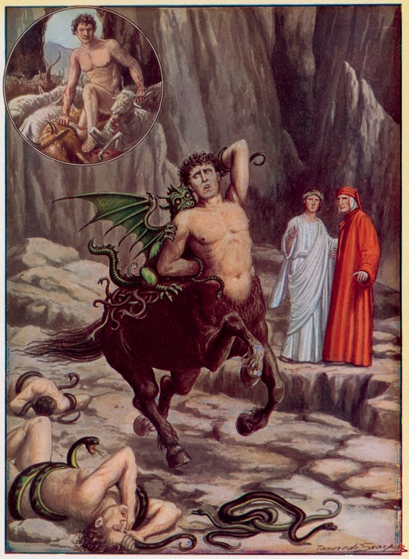 Ilustrace k Dantově Božské komedii od Tancredi Scarpelli