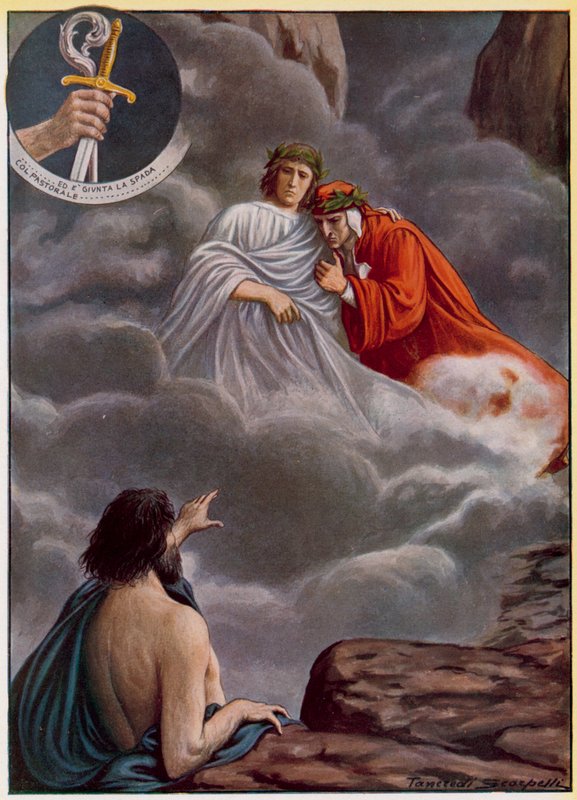 Ilustrace k Dantově Božské komedii od Tancredi Scarpelli
