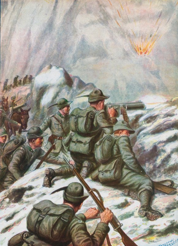 Italští vojáci v WW1 od Tancredi Scarpelli