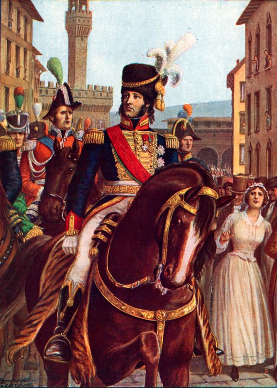 Joachim Murat vstupuje do Florencie, 19. ledna 1801 od Tancredi Scarpelli