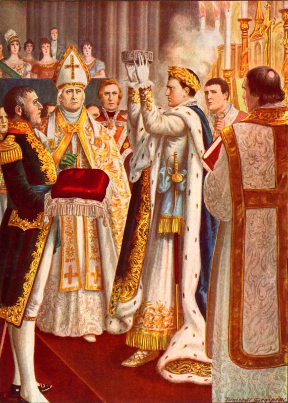 Napoleon crowned king of Italy in Milan Cathedral od Tancredi Scarpelli