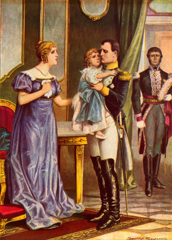 Napoleon se loučí s rodinou při odjezdu na Elbu od Tancredi Scarpelli