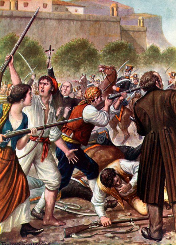 Palermské povstání v roce 1820 od Tancredi Scarpelli