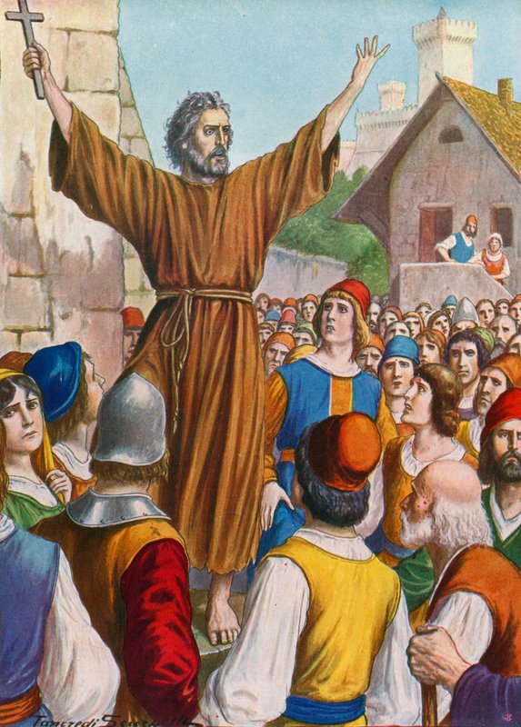 Kázání Petra poustevníka od Tancredi Scarpelli