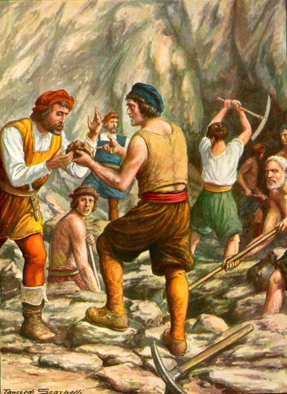 Španělé našli zlato v oblasti poblíž řeky Hina od Tancredi Scarpelli