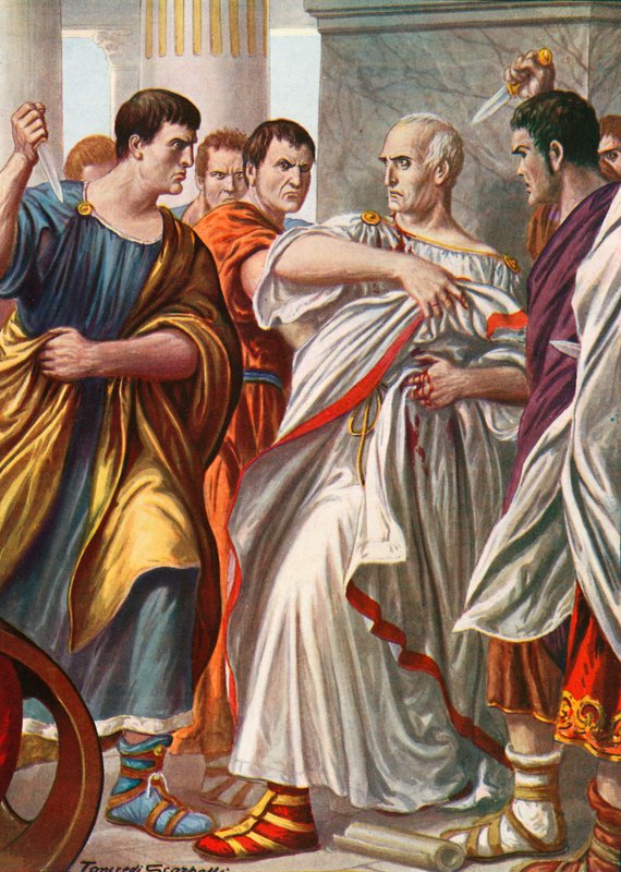 Atentát na Julia Caesara od Tancredi Scarpelli