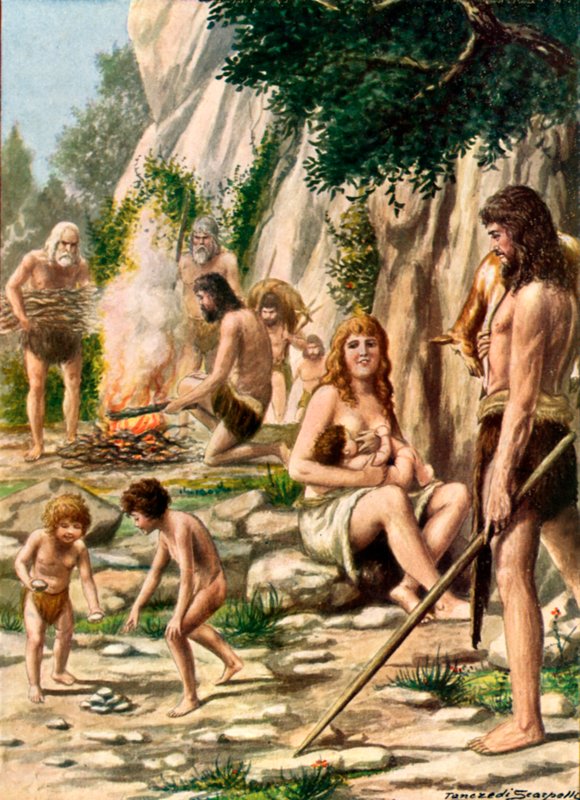 Původní Italové - Cave men od Tancredi Scarpelli