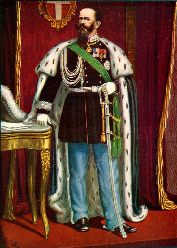 Viktor Emanuel II., první král Itálie od Tancredi Scarpelli