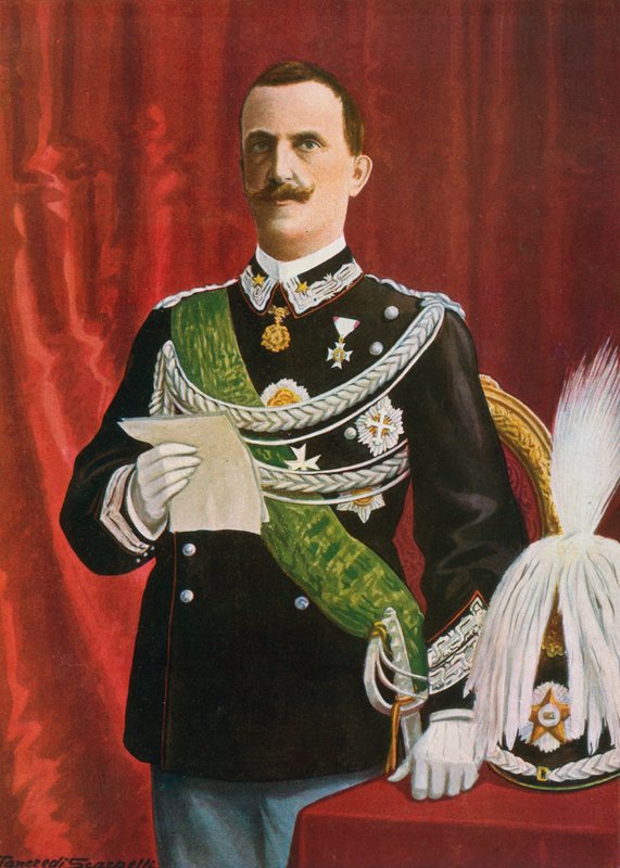 Victor Emanuel III čte, 1900 od Tancredi Scarpelli