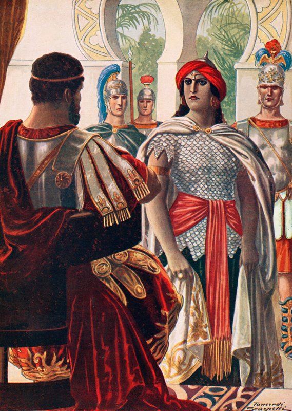 Zenobia v přítomnosti Aureliana od Tancredi Scarpelli
