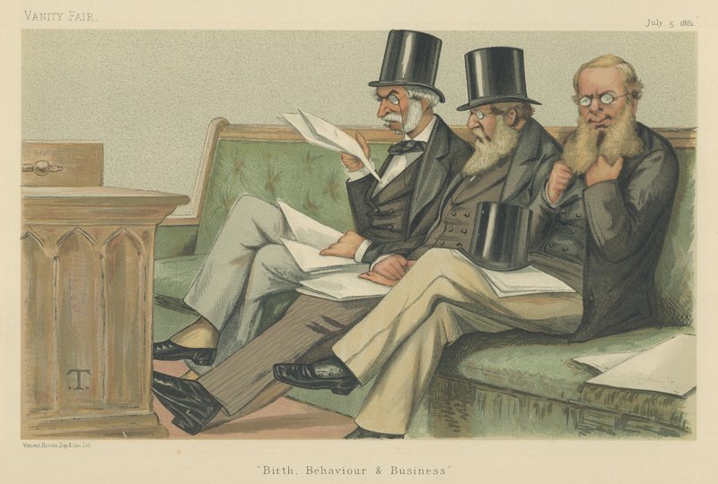 Opozice Jejího Veličenstva: Lord J J Manners, Sir SH Northcote a Sir R A Cross od Theobald Chartran