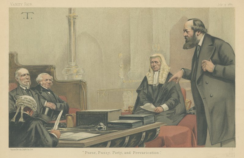 Lords Northbrook, Granville, Selbourne a Salisbury od Theobald Chartran