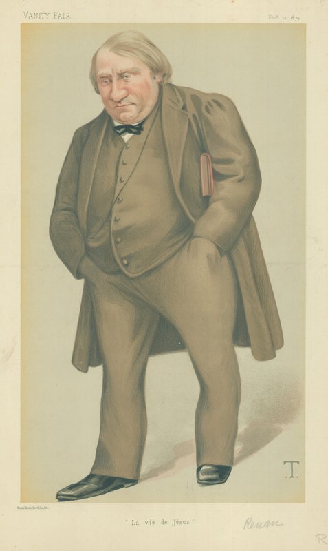 Pan Joseph Ernest Renan, La vie de Jesus, 22. února 1879, karikatura Vanity Fair od Theobald Chartran