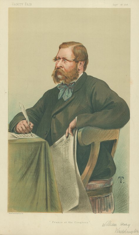 William Henry Waddington, Francie na kongresu, 28. září 1878, karikatura Vanity Fair od Theobald Chartran