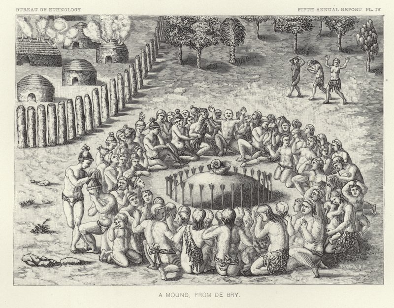 Mohyla od De Bryho od Theodore de Bry