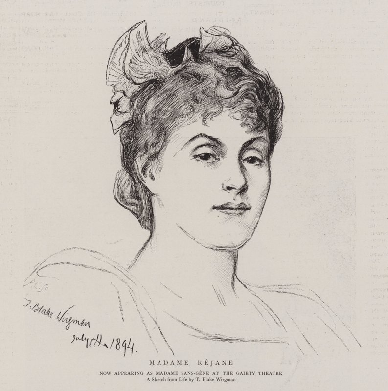 madam rejane od Theodore Blake Wirgman