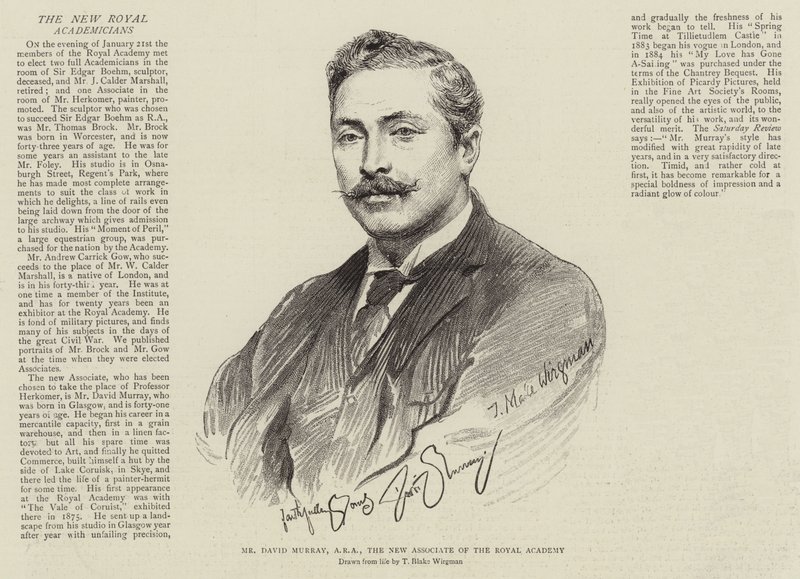 Pan David Murray, ARA, nový společník Královské akademie od Theodore Blake Wirgman