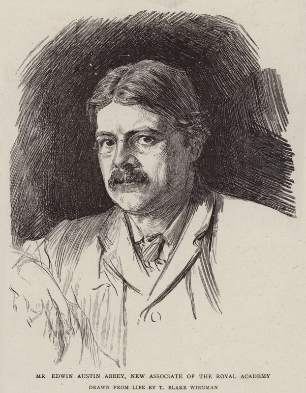 Edwin Austin Abbey, nový člen Královské akademie od Theodore Blake Wirgman