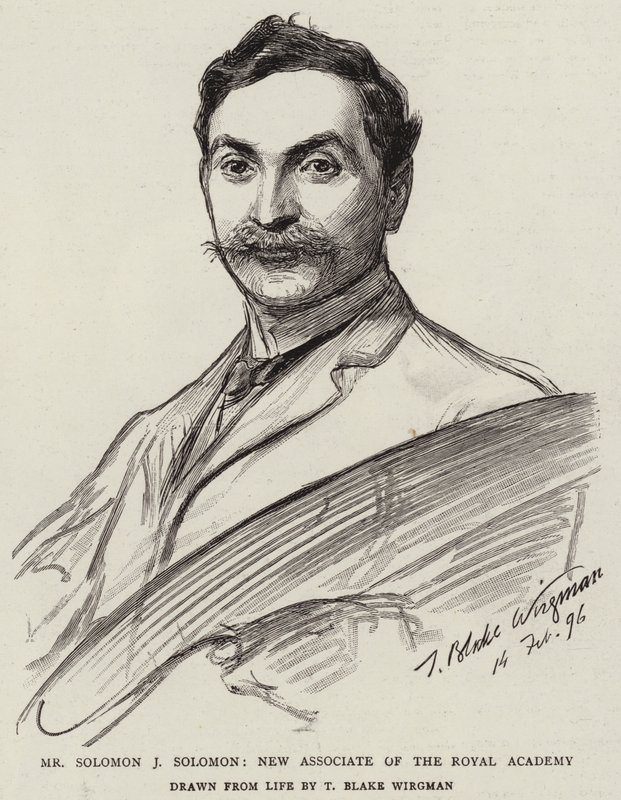 Pan Solomon J Solomon, nový spolupracovník Královské akademie od Theodore Blake Wirgman