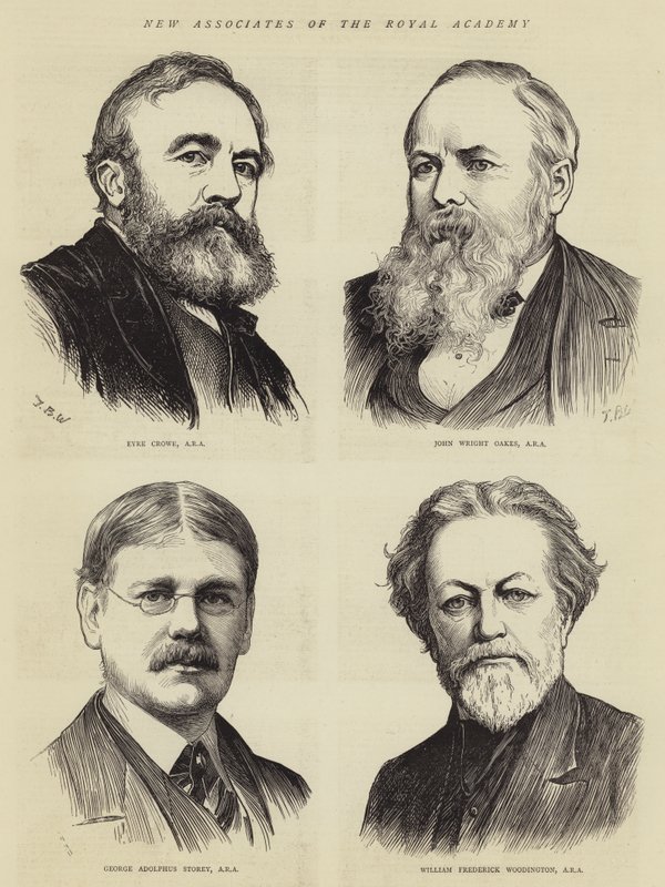 Noví kolegové Královské akademie od Theodore Blake Wirgman