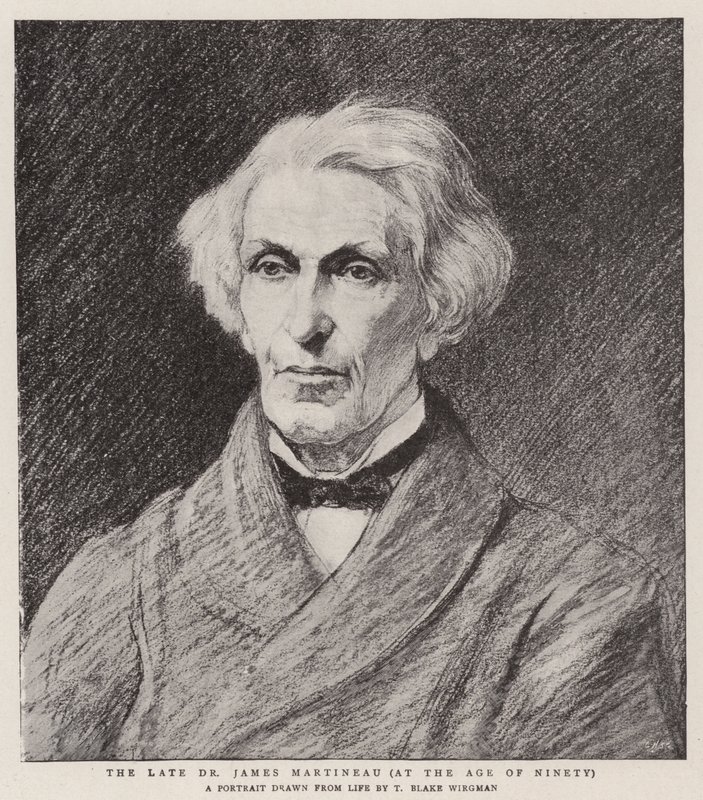 Zesnulý doktor James Martineau ve věku devadesáti let od Theodore Blake Wirgman