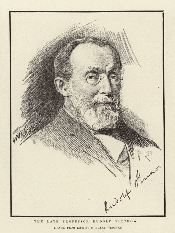 Zesnulý profesor Rudolf Virchow od Theodore Blake Wirgman