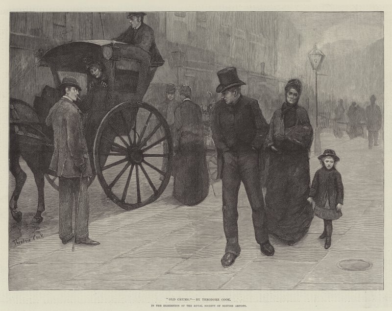 Old Chums, na výstavě Královské společnosti britských umělců od Theodore Flavel Cook