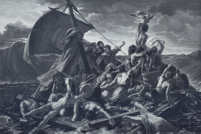 Vor Medúzy (litho) od Theodore (after) Gericault
