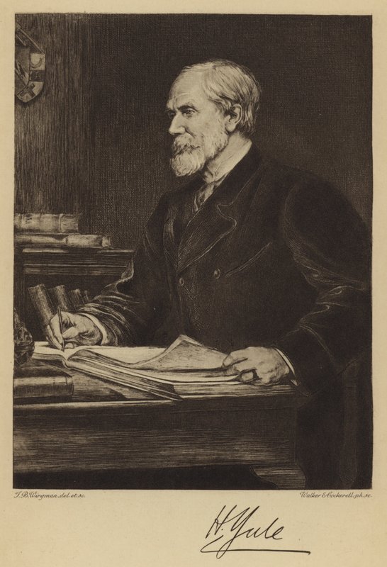 Sir Henry Yule (lept) od Theodore Blake (after) Wirgman