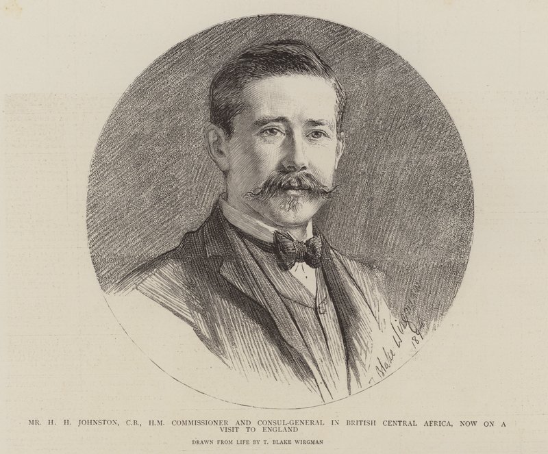 Pan HH Johnston, komisař a generální konzul v britské střední Africe, nyní na návštěvě Anglie od Theodore Blake Wirgman