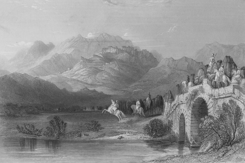 Akropole v Pergamu, Malá Asie od Thomas Allom