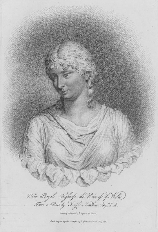 Královna Caroline, choť krále Jiřího IV., když princezna z Walesu od Thomas Blood